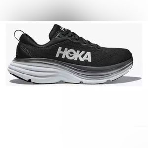 HOKA M BONDI 8 - black and white - size 9 women’s